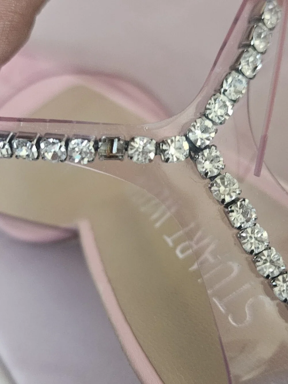 Stuart‎ Weitzman 100 Glam Pink Diamond Heels Size 7